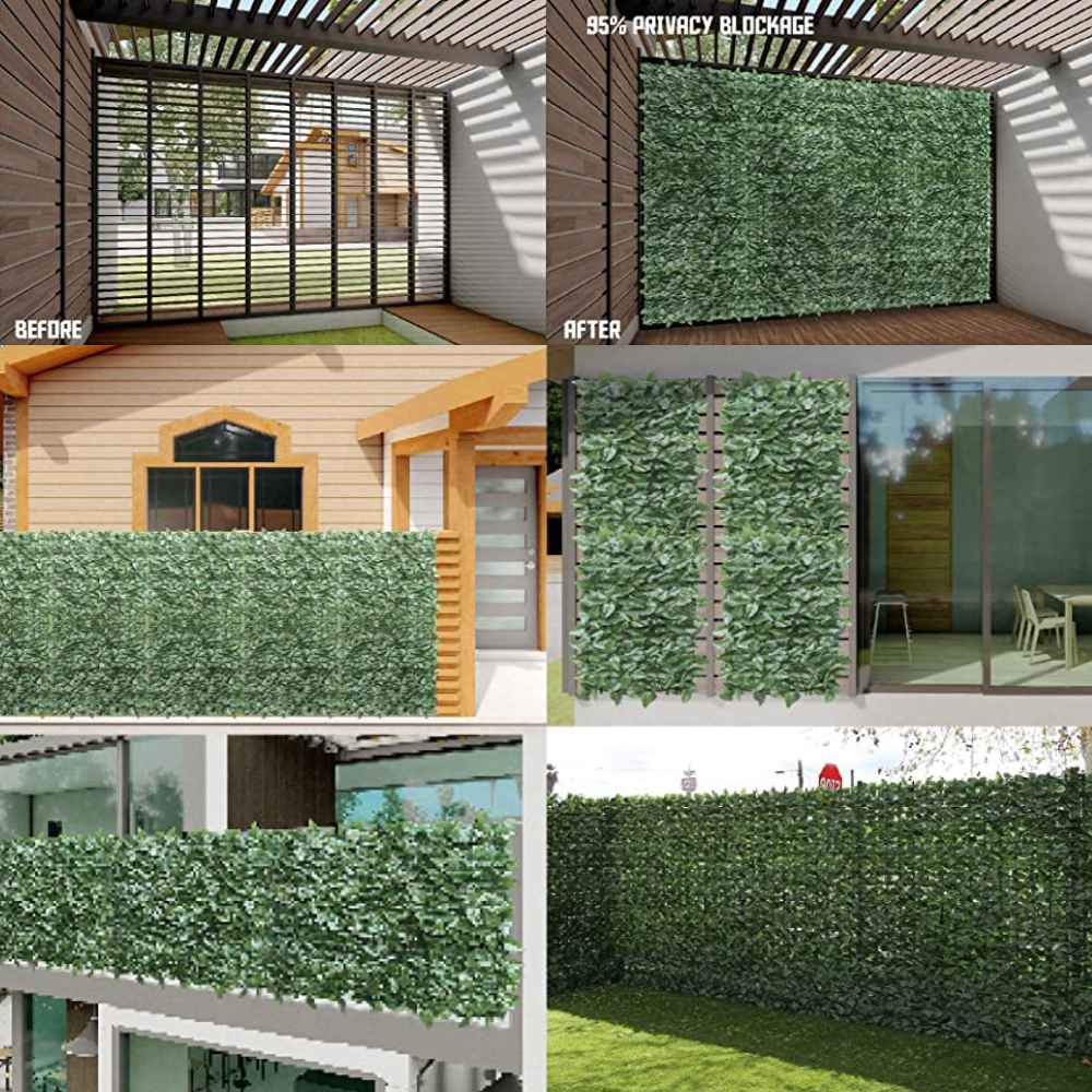 Artificial Laurel Fence